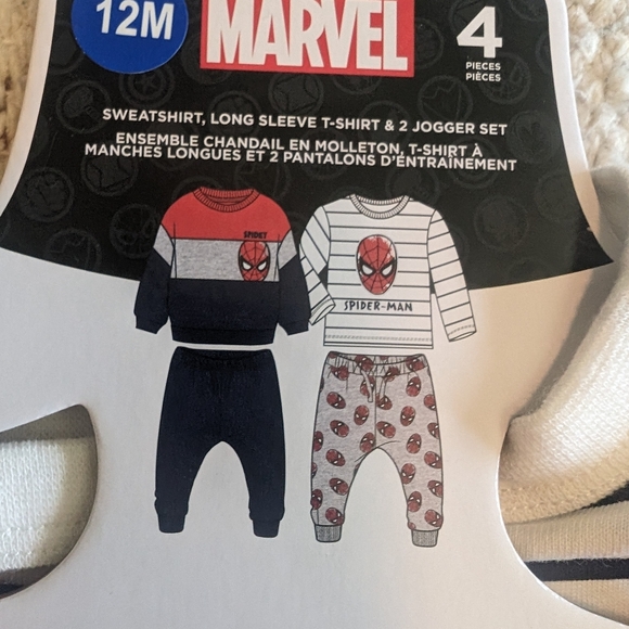 NWT Baby Spiderman 4 Piece Set - Picture 3 of 3
